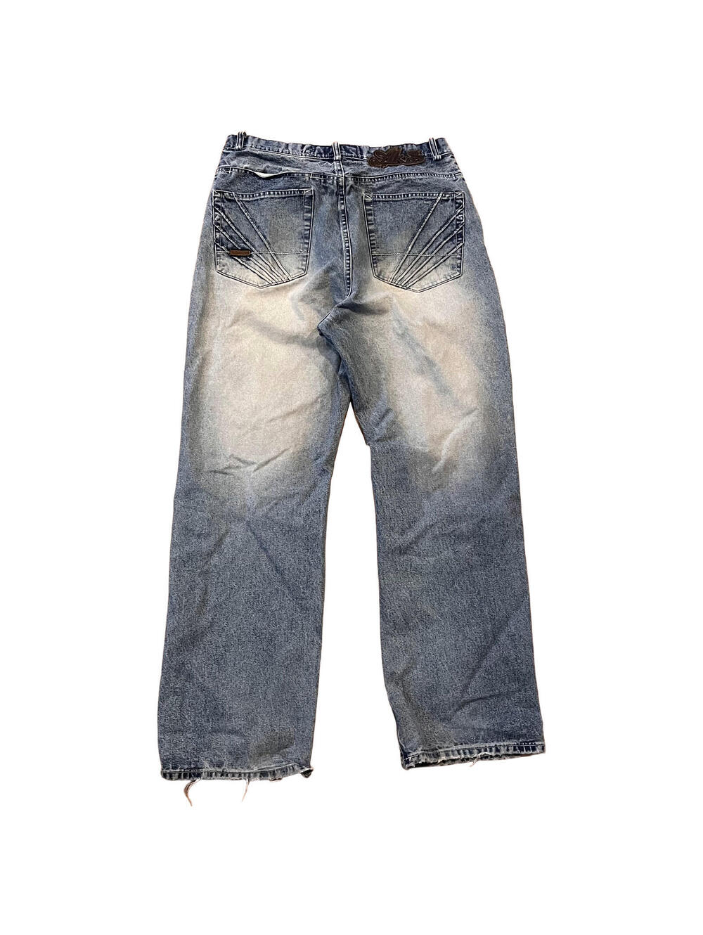 Vintage Y2K Akademiks Baggy Jeans 36x32 Mens Wide Leg Hip Hop Faded